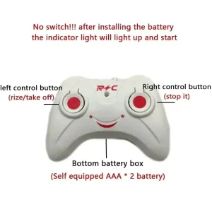 Rechargeable Mini RC Drone Remote Safe Fall-resistant - Thumbnail Image 6