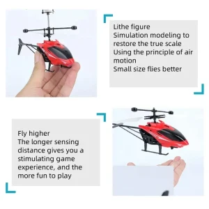 Rechargeable Mini RC Drone Remote Safe Fall-resistant - Thumbnail Image 4