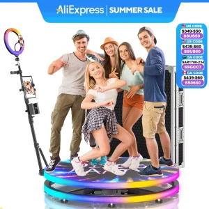 360 Photo Booth for Events with Flight Case