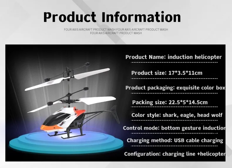 Mini 2-Channel Simulated Aircraft Gesture Sensor Control Aircraft Flight Helicopter Luminous Children's Toy Holiday Kids Gift - Image 15