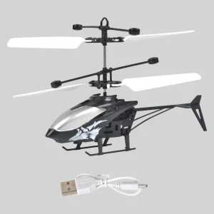 Mini 2-Channel Simulated Aircraft Gesture Sensor Control Aircraft Flight Helicopter Luminous Children's Toy Holiday Kids Gift - Thumbnail Image 8