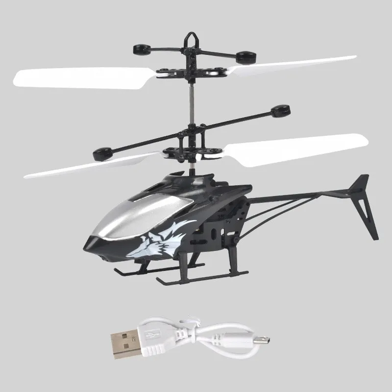 Mini 2-Channel Simulated Aircraft Gesture Sensor Control Aircraft Flight Helicopter Luminous Children's Toy Holiday Kids Gift - Image 8