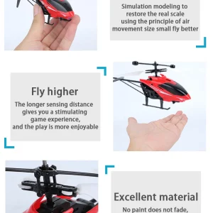 Rechargeable Mini RC Drone Remote Safe Fall-resistant - Thumbnail Image 13