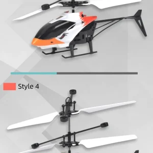 Mini 2-Channel Simulated Aircraft Gesture Sensor Control Aircraft Flight Helicopter Luminous Children's Toy Holiday Kids Gift - Thumbnail Image 22