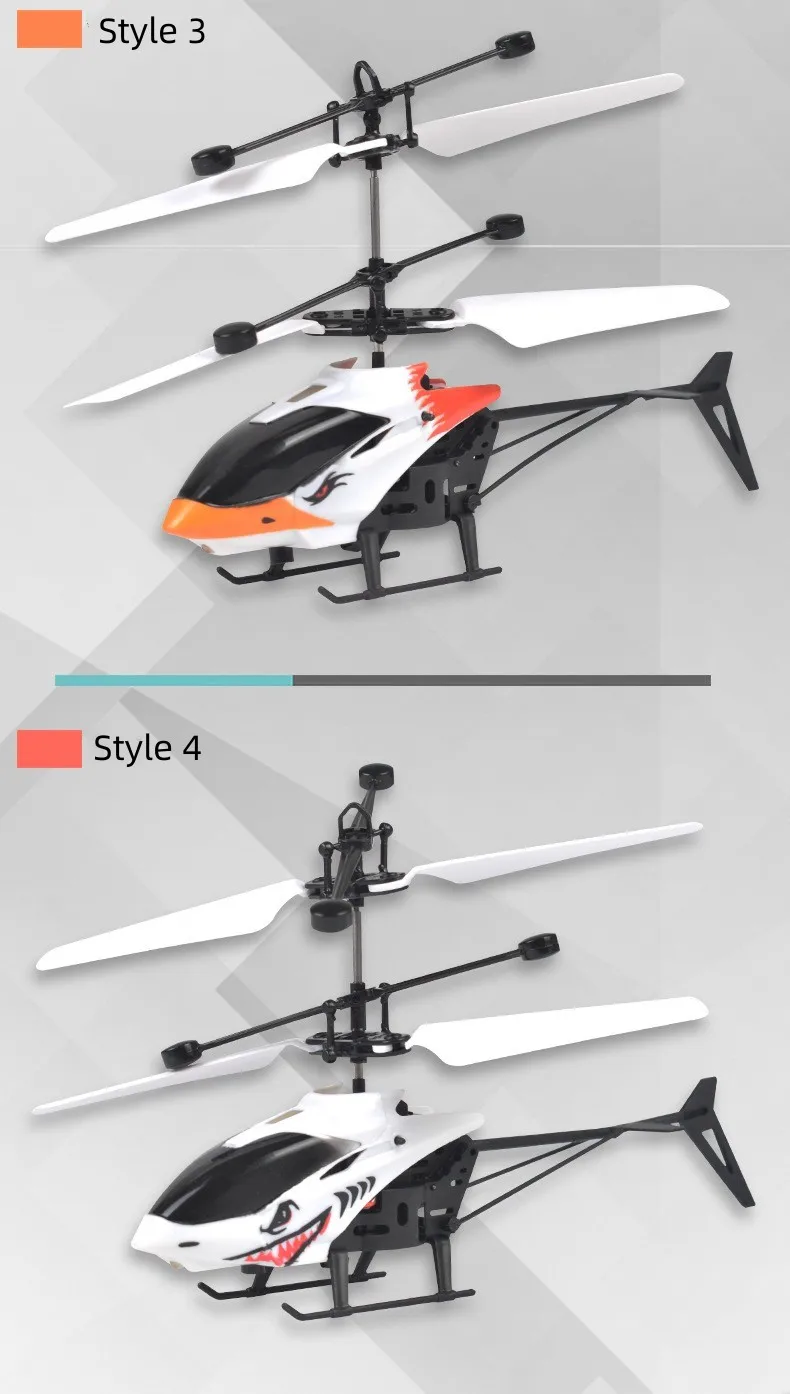 Mini 2-Channel Simulated Aircraft Gesture Sensor Control Aircraft Flight Helicopter Luminous Children's Toy Holiday Kids Gift - Image 22