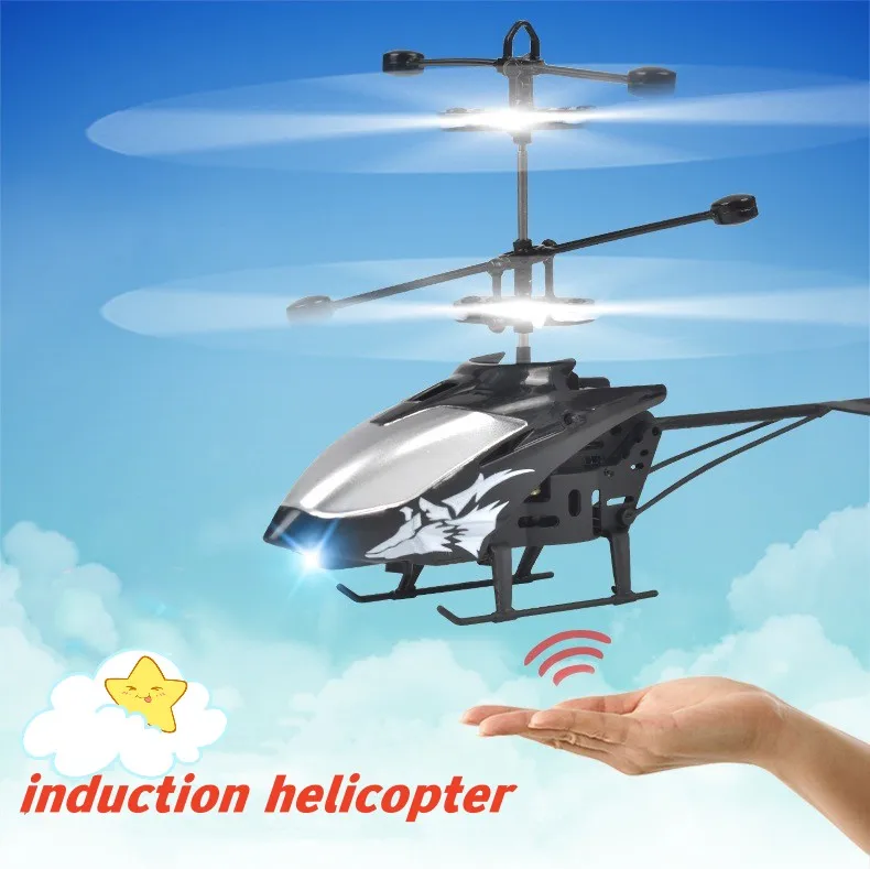 Mini 2-Channel Simulated Aircraft Gesture Sensor Control Aircraft Flight Helicopter Luminous Children's Toy Holiday Kids Gift - Image 13