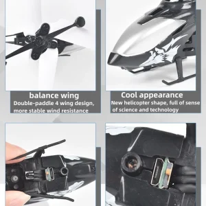 Mini 2-Channel Simulated Aircraft Gesture Sensor Control Aircraft Flight Helicopter Luminous Children's Toy Holiday Kids Gift - Thumbnail Image 20
