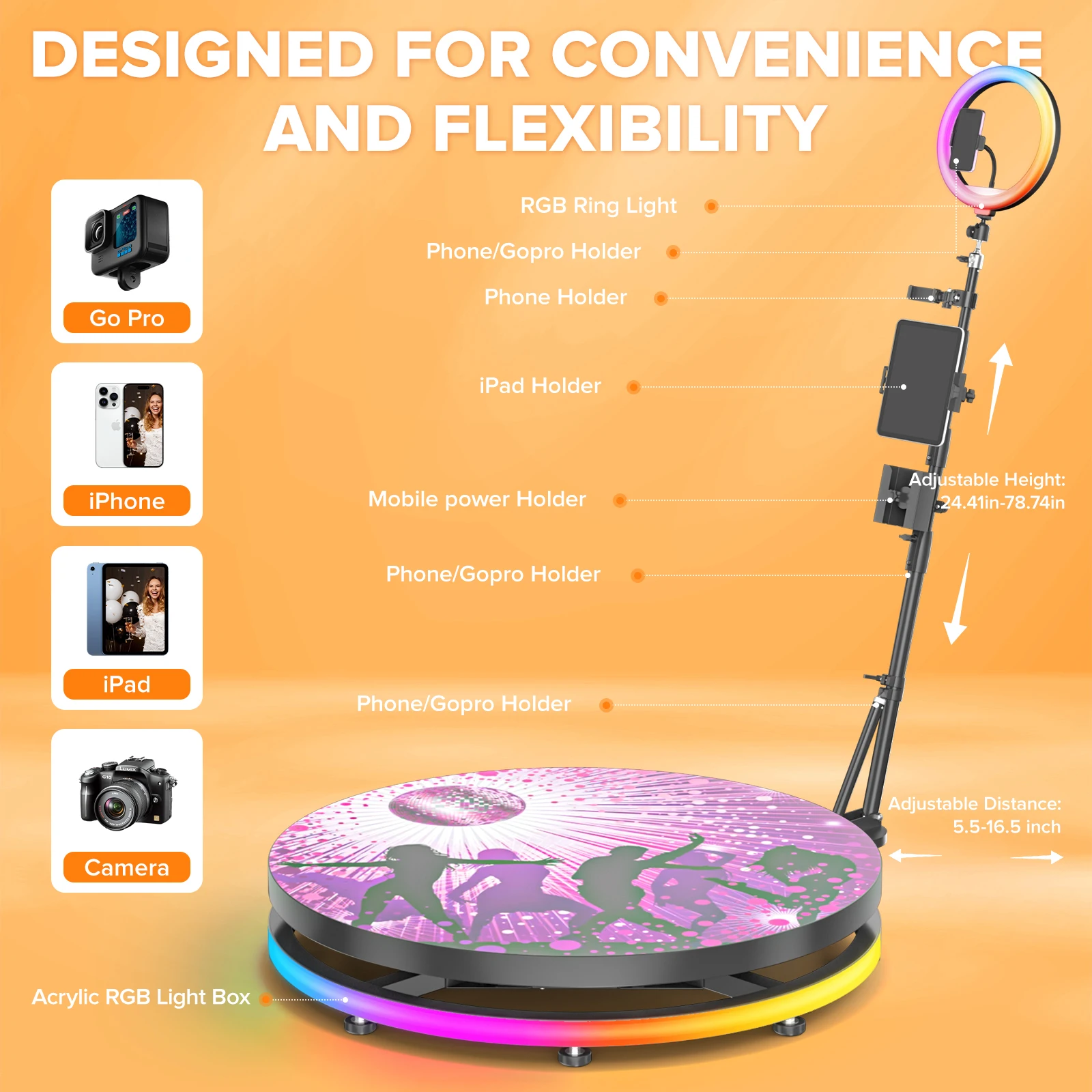 360 Photo Booth for Events with Flight Case - Image 5