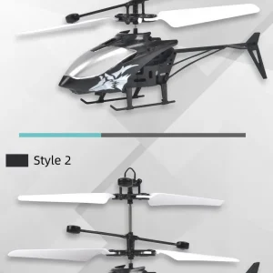 Mini 2-Channel Simulated Aircraft Gesture Sensor Control Aircraft Flight Helicopter Luminous Children's Toy Holiday Kids Gift - Thumbnail Image 21