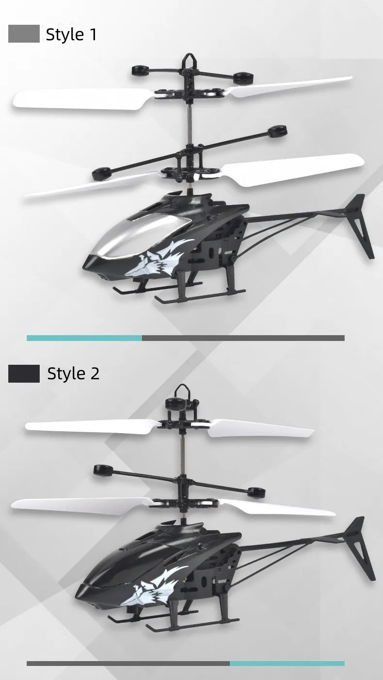 Mini 2-Channel Simulated Aircraft Gesture Sensor Control Aircraft Flight Helicopter Luminous Children's Toy Holiday Kids Gift - Image 21