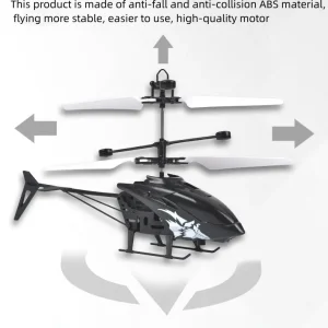 Mini 2-Channel Simulated Aircraft Gesture Sensor Control Aircraft Flight Helicopter Luminous Children's Toy Holiday Kids Gift - Thumbnail Image 16
