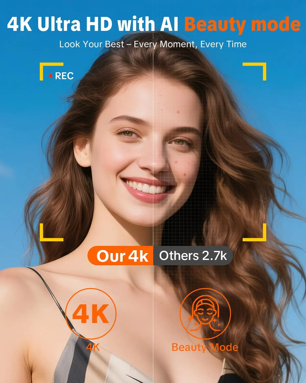 4K Digital Camera for Photography,4k Camera with Ring Light - Image 2