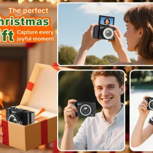 4K Digital Camera for Photography,4k Camera with Ring Light - Thumbnail Image 15
