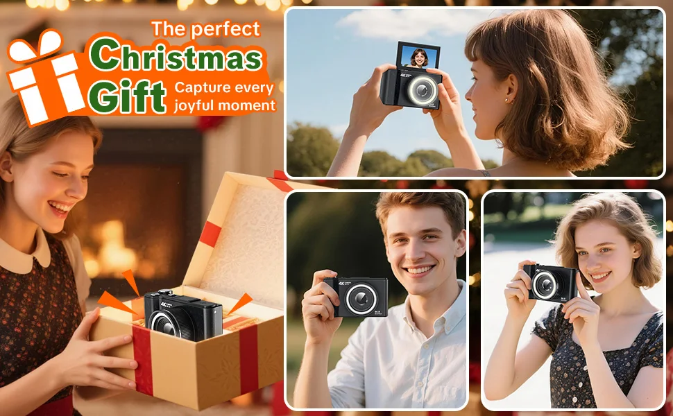 4K Digital Camera for Photography,4k Camera with Ring Light - Image 15