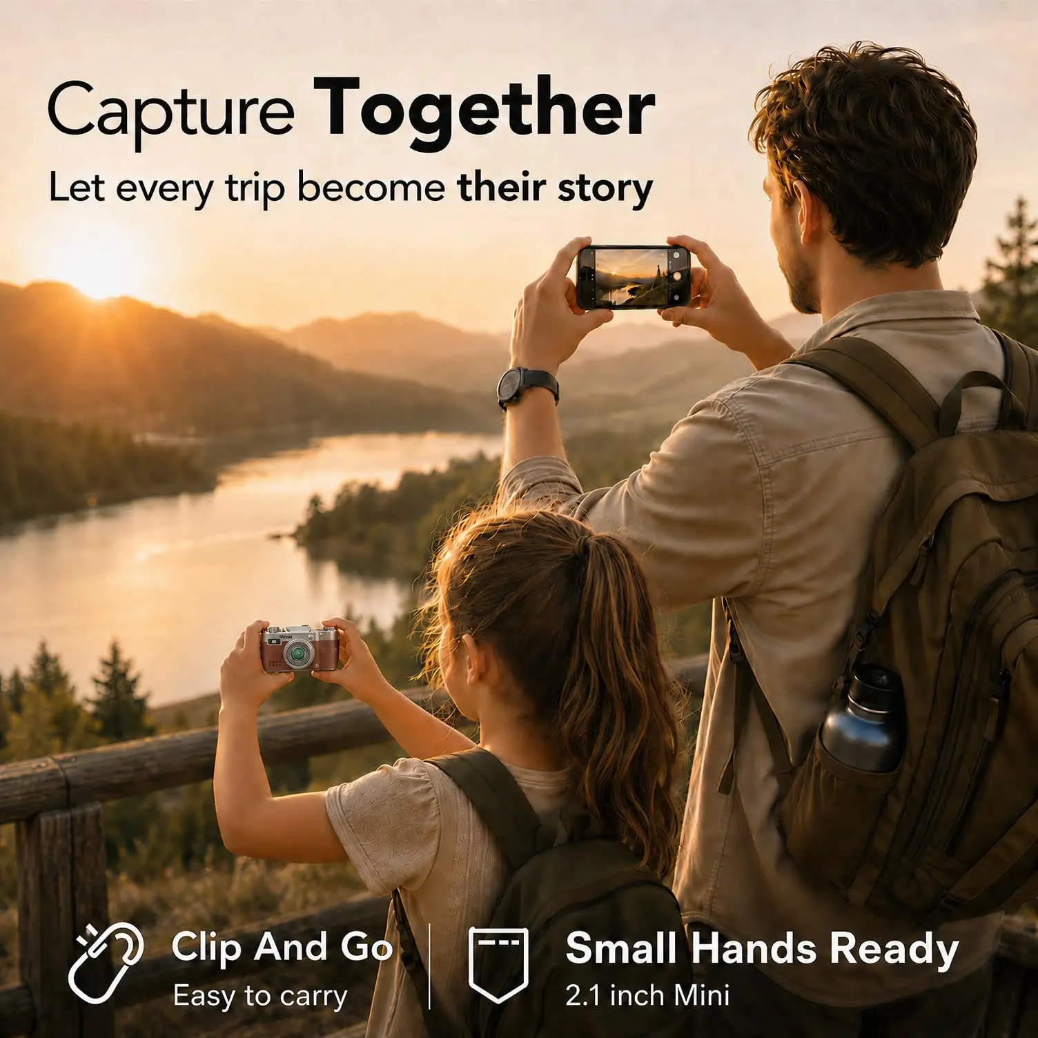 【US STOCK】Rollei Mini Keychain Digital Camera 1080P for Travel - Image 3