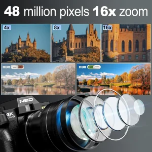 NBD 4K Digital Cameras for Photography,48MP Camera - Thumbnail Image 2