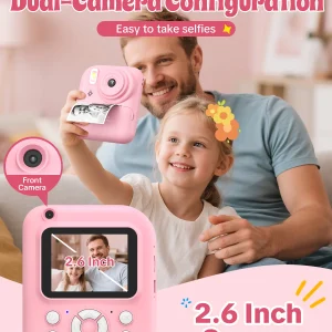 Kids Camera Instant Print 2.5K UHD Digital Camera with 2.6" LCD - Thumbnail Image 3
