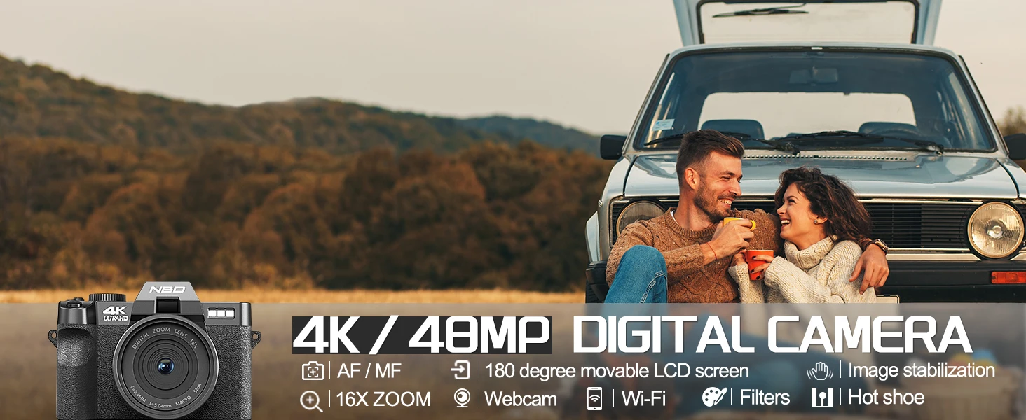 NBD 4K Digital Cameras for Photography,48MP Camera - Image 8