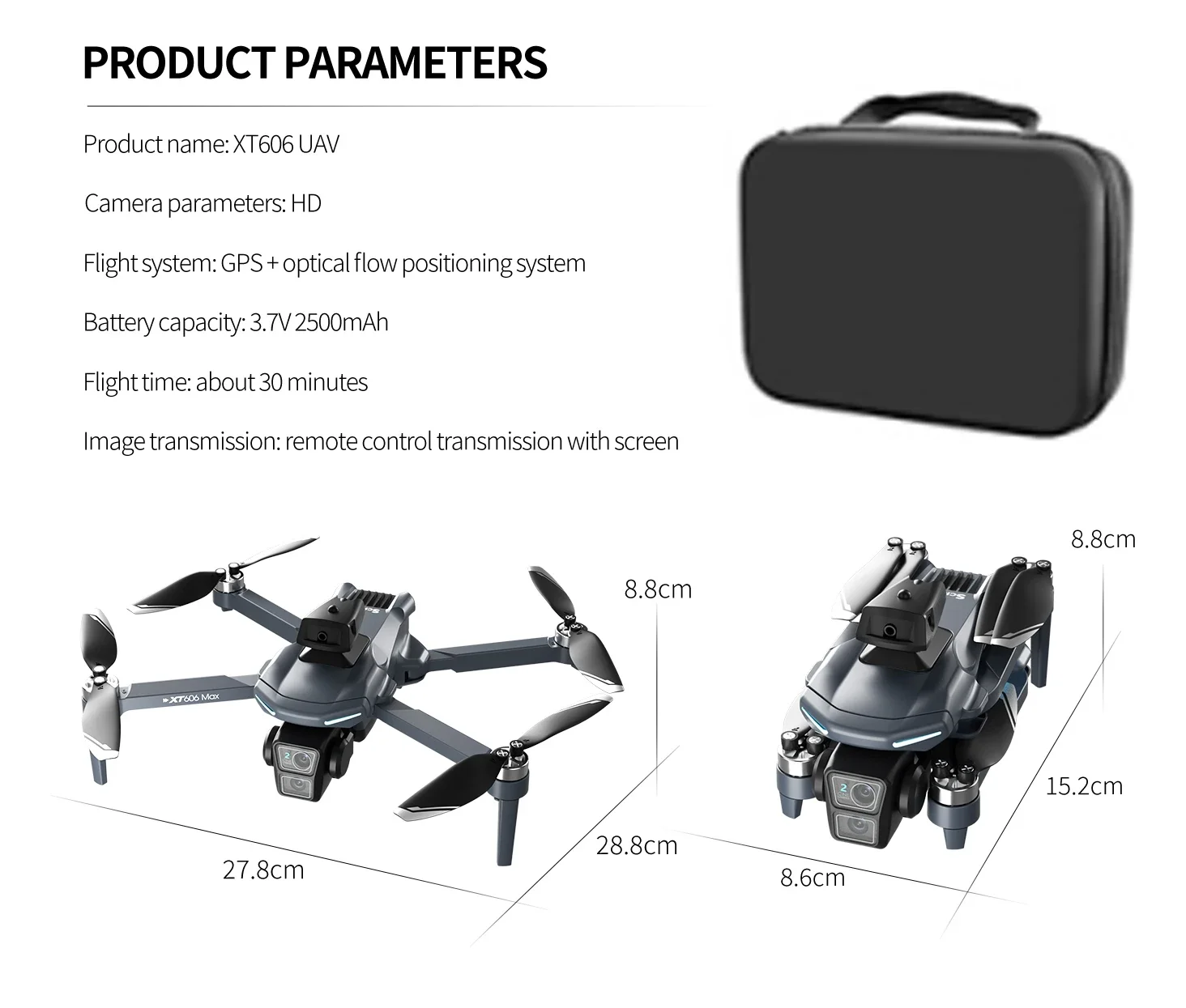 XIAOMI XT606 GPS Drone 8K HD Professional dual camera - Image 18