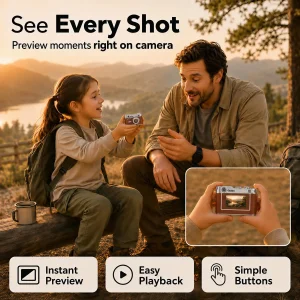 【US STOCK】Rollei Mini Keychain Digital Camera 1080P for Travel - Thumbnail Image 4