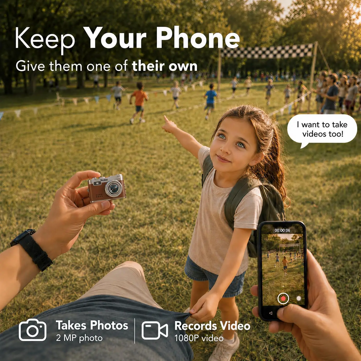【US STOCK】Rollei Mini Keychain Digital Camera 1080P for Travel - Image 9