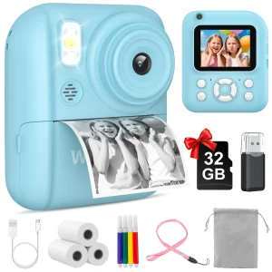 Kids Camera Instant Print 2.5K UHD Digital Camera with 2.6" LCD - Thumbnail Image 6